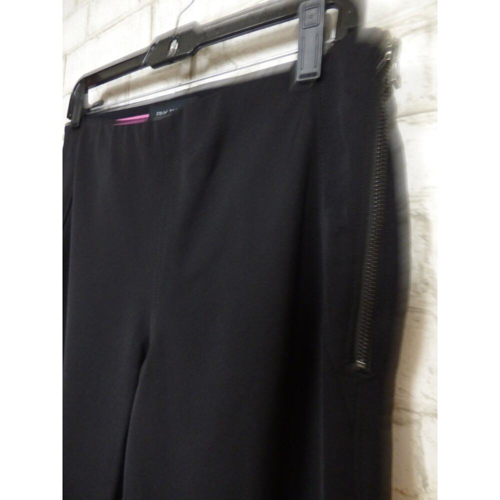 $300 Pink Tartan Black Structured Knit Seamed Trouser Pants Split Hem 4 NEW - Picture 8 of 16